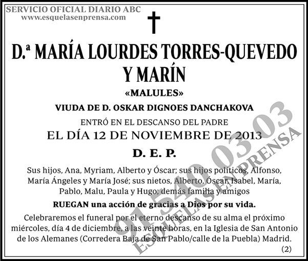 María Lourdes Torres-Quevedo